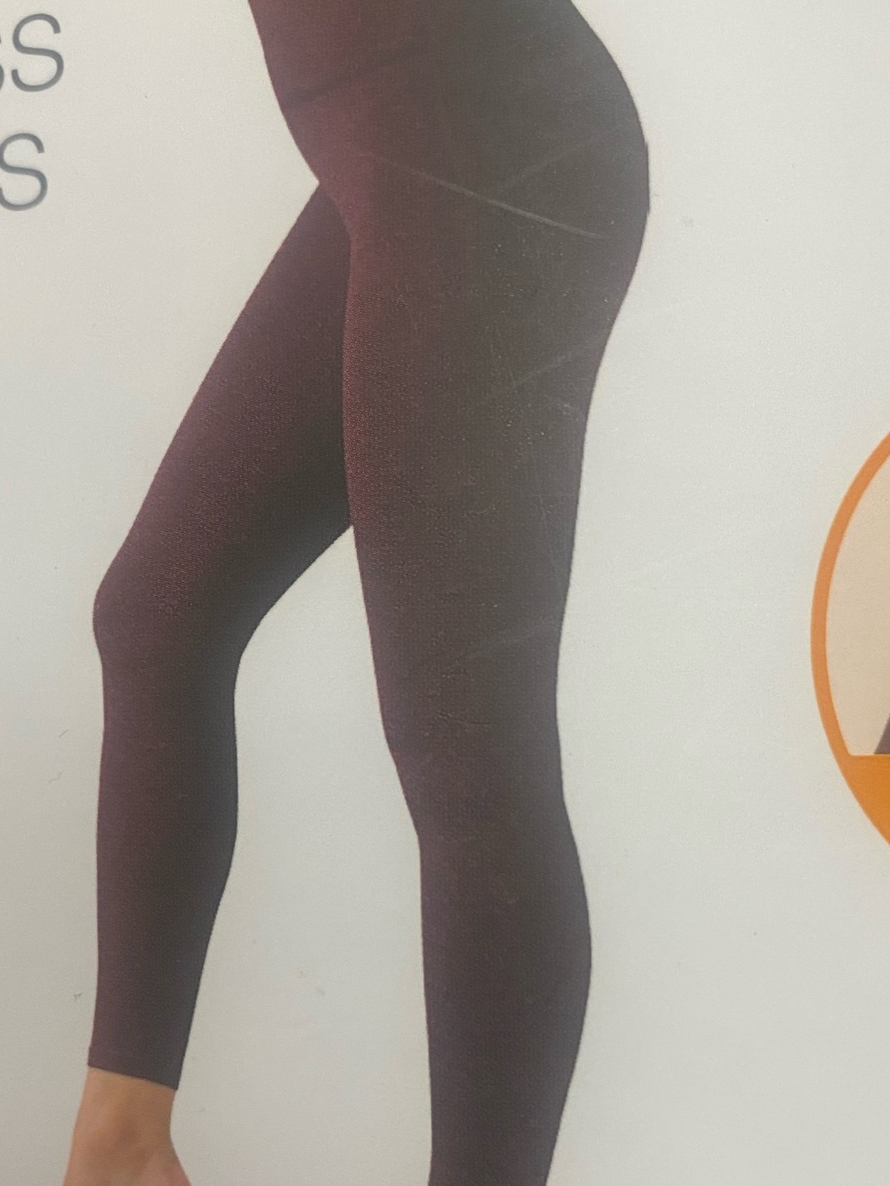 Warner's Shaping Seamless Leggings in Dark Brown Plum L/XL